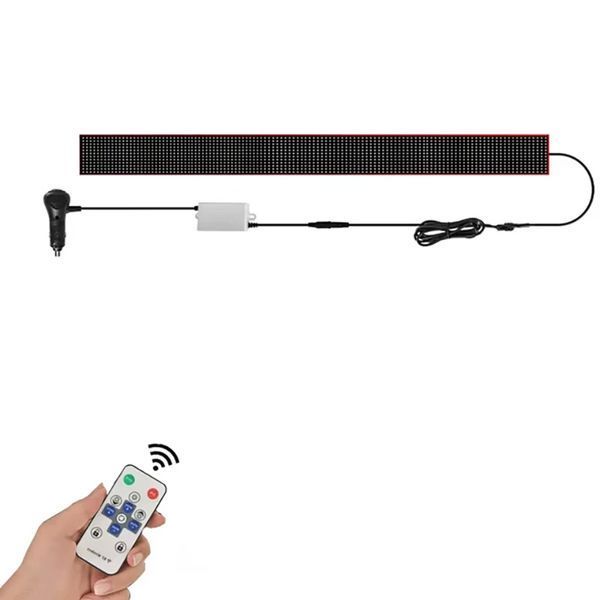 Світлодіодний гнучкий LED панель-екран для фур Очі RGB 166х1200 з пультом 12-24V 122967 фото
