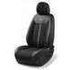 Авточехлы 5D - Elegant Portofino 700176 Черные (ледяной шёлк + эко-кожа) 124224 фото 6