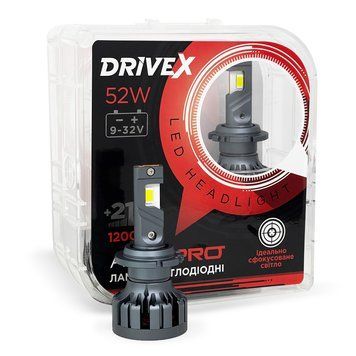 Світлодіодні автолампи DriveX AL-01 PRO D2 52W CAN 12-32V 6000K 12000Lm (2шт.) 122254 фото