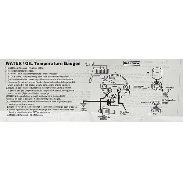 Температура води Ket Gauge 7702 52 мм 6187 фото