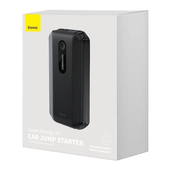 Пусковий пристрій (бустер) для авто Baseus Super Energy Air Car Jump Starter 10000mAh Black 103716 фото