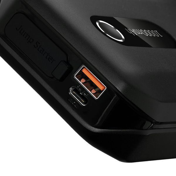 Пусковий пристрій (бустер) для авто Baseus Super Energy Air Car Jump Starter 10000mAh Black 103716 фото