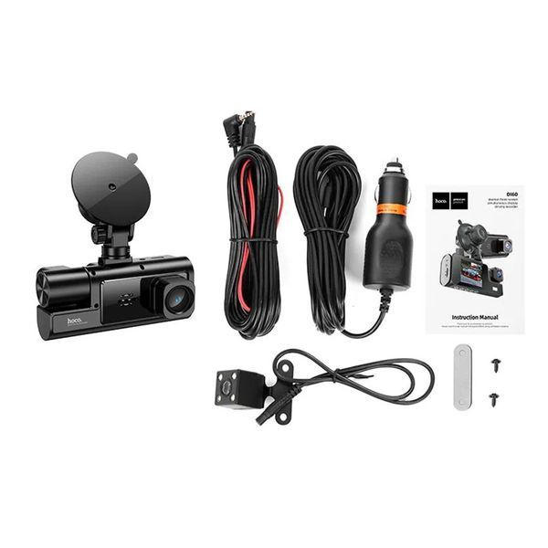 Відеореєстратор Hoco World three-screen DI60 2" 720P/480P WiFi Black 122091 фото Відеореєстратор Hoco World three-screen DI60 2" 720P/480P WiFi Black 122091 фото