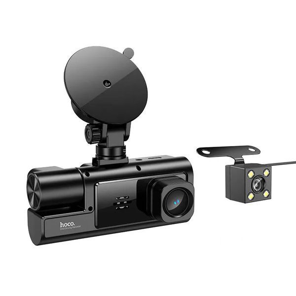 Відеореєстратор Hoco World three-screen DI60 2" 720P/480P WiFi Black 122091 фото Відеореєстратор Hoco World three-screen DI60 2" 720P/480P WiFi Black 122091 фото
