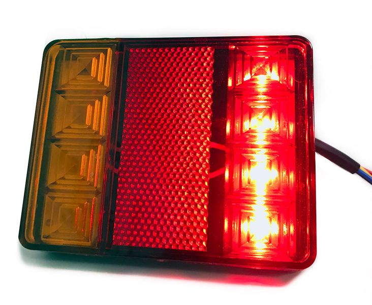 Ліхтарі задні світлодіодні 8 LED задні для причепів 12V-80V (2шт.) SQ-0010 93294 фото