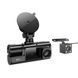Відеореєстратор Hoco World three-screen DI60 2" 720P/480P WiFi Black 122091 фото 1