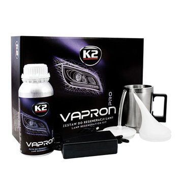 Набір для безконтактного хімічного полірування фар K2 Vapron Pro Lamp Regeneration Kit 600ml D7900 124426 фото