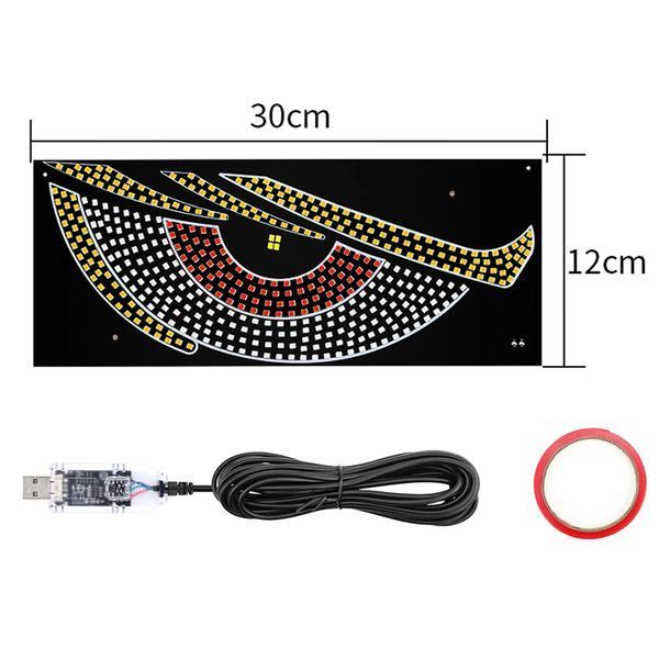 Світлодіодна LED панель Очі XL9 Red Yellow+Green (к-т 2шт) 122962 фото
