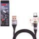 Кабель Voin 6602M BK USB - MicroUSB 3А 2м магнитный шарнирный Black (быстрая зарядка) (VC-6602M BK) 108633 фото 1