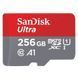 Карта пам'яті SanDisk 256GB microSDXC class 10 UHS-I Ultra + adapter (SDSQUAC-256G-GN6MA) 124325 фото 1