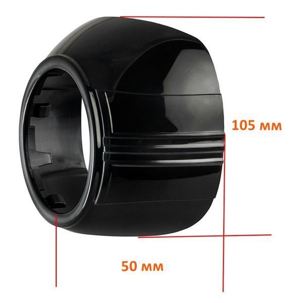 Маска для линз Cyclone S-28 3,0" (2.5") Black 124526 фото