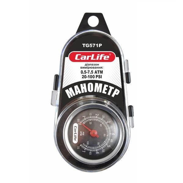 Манометр Carlife TG571/P 108579 фото
