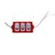 Модуль светодиодный 3 LED (линзы монетки) красный 101339 фото 1
