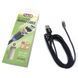 Кабель Pulso 2302M LED Blue USB - MicroUSB 2,4A 2м магнитный Black (MC-2302M BK) 91154 фото 1