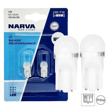 Комплект світлодіодних ламп Narva Range Perfomance LED T10 0.36W 6000K 12V Білі (181454100) 109076 фото