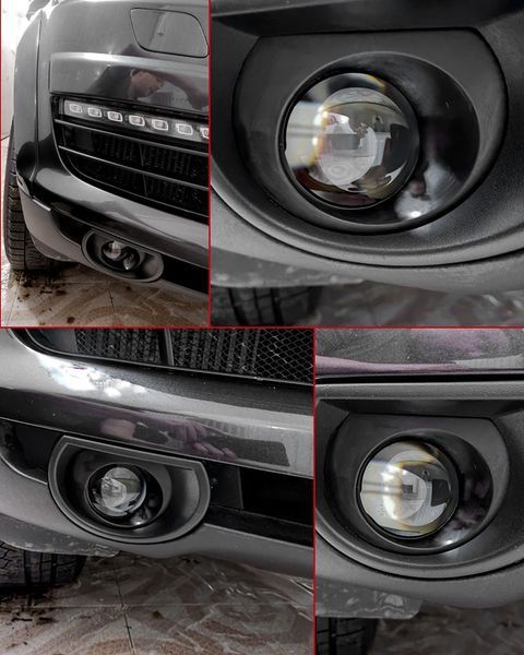 Протитуманні світлодіодні фари Audi Q7 (4LB) 2007-2016, A3 (8P) 2004-2012 Bi-Led лінзи 90W W/W 109114 фото