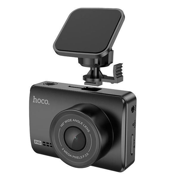 Відеореєстратор Hoco Driving Recorder With Rear Camera DV3 2.45" 1080P/720P 30fps Black 122088 фото