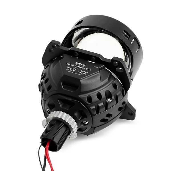 Комплект светодиодных линз DriveX Bi-LED Amateru DLX 3.0" Dual chip 65/75W 6000K 12V 122311 фото