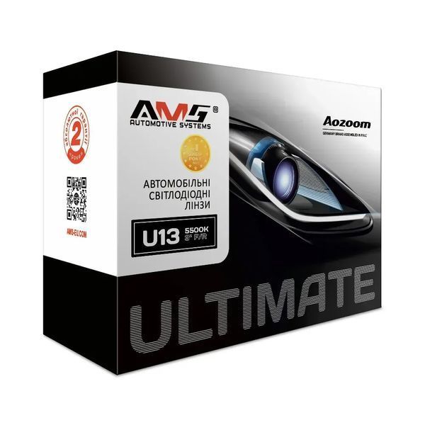Автомобільні лінзи світлодіодні AMS Ultimate U13 3.0 F-R 68W-73W 12V 5500K (2 шт.) 123375 фото