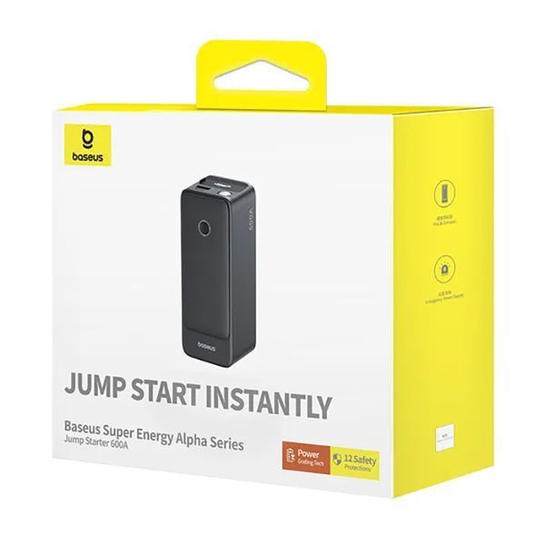 Пусковий пристрій (бустер) для авто Baseus Super Energy Alpha Series Jump Starter 600A (black) 121465 фото