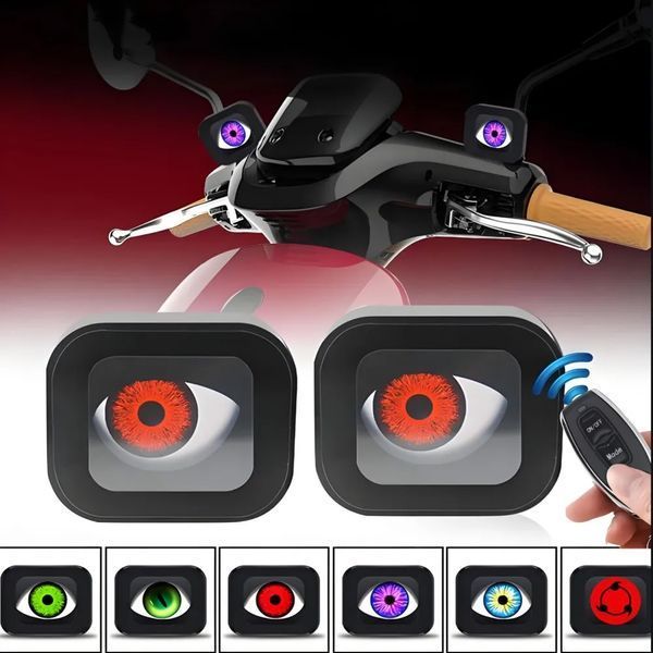 Лінзи накладні Devil Eye (очі диявола) 6 режимів 12-24V 122956 фото