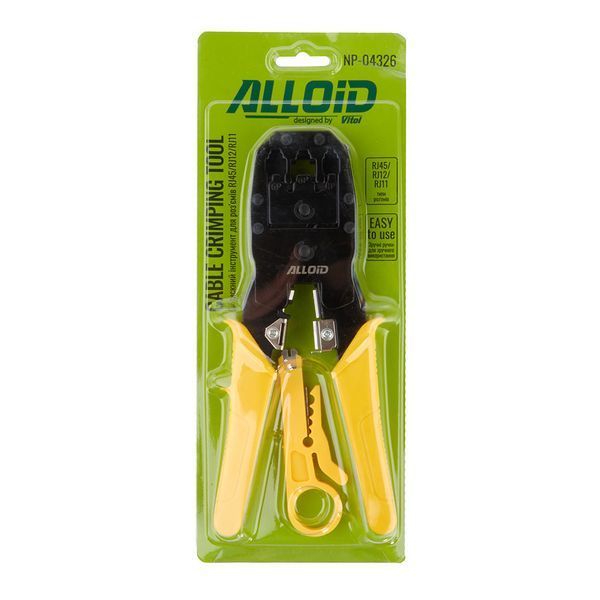 Обжимной инструмент для разъема Alloid RJ-45, RJ-12, RJ-11 123993 фото