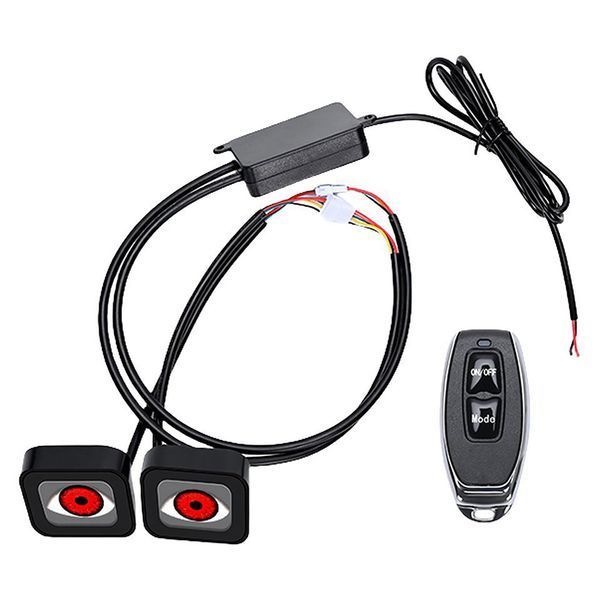 Лінзи накладні Devil Eye (очі диявола) 6 режимів 12-24V 122956 фото