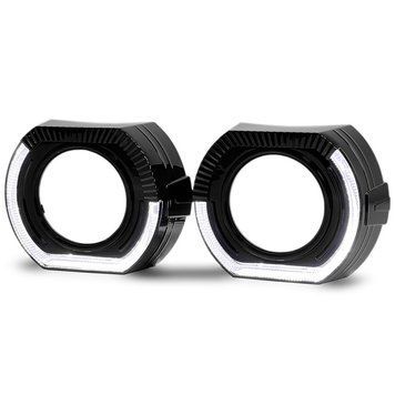 Маски на лінзи Angel Eyes BMW Sport-L 3" 12V 6000K White (2шт.) Black style 124451 фото
