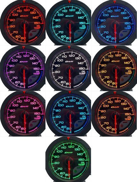 Температура олії Defi DF60253 10 colors діаметр 60мм 57370 фото