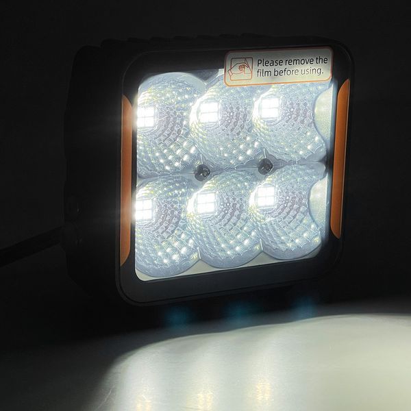 Фара рабочего света DriveX WL SQ-108 DLX 4" FL+DRL 24L-120W OSR 9-32V (Flood - габарит) 123735 фото