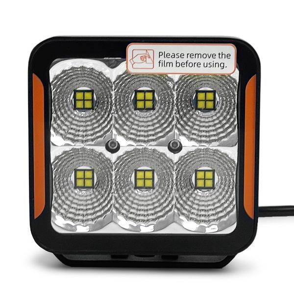 Фара рабочего света DriveX WL SQ-108 DLX 4" FL+DRL 24L-120W OSR 9-32V (Flood - габарит) 123735 фото