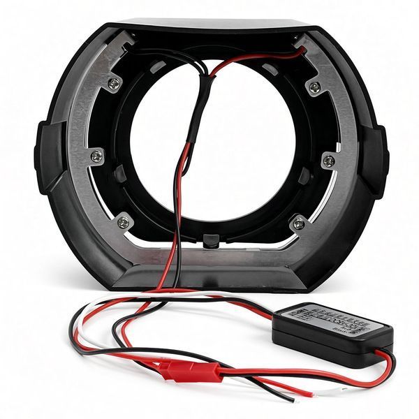 Маски на лінзи Angel Eyes BMW Sport-L 3" 12V 6000K White (2шт.) Black style 124451 фото