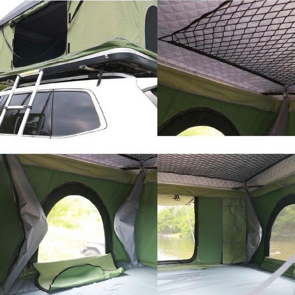 Розкладна палатка на дах автомобіля Remaco ABS Hardshell RCT0102 (3&ndash;4 особи) Green 124093 фото