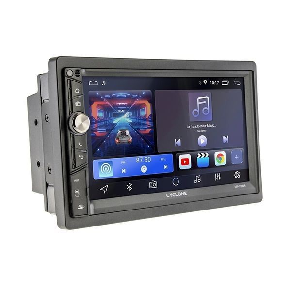 Автомагнитола Cyclone MP-7082A 7" IPS 2/32GB ASP GPS 4CF CarPlay/Android Auto Android 10 123865 фото