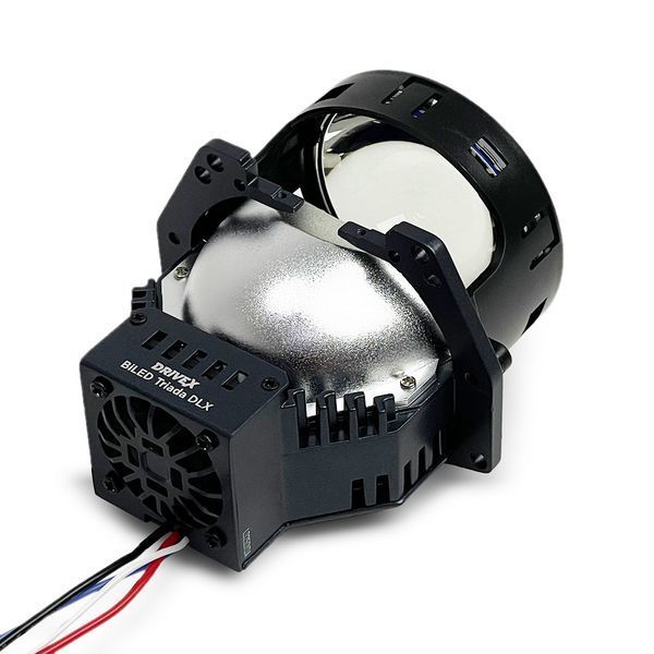 Комплект светодиодных линз DriveX Bi-LED Triada DLX 3.0" 100/110W 3-Chip 5500K 12V 123199 фото