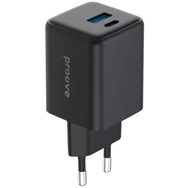Мережевий зарядний пристрій Proove Pocket GaN 30W Type-C + USB Black 124659 фото