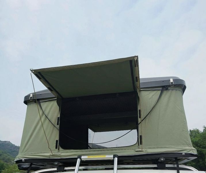 Розкладна палатка на дах автомобіля Remaco ABS Hardshell RCT0102 (3&ndash;4 особи) Green 124093 фото