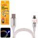 Кабель Voin Multicolor LED USB - Lightning 3А 1м магнитный (VL-1601L RB) 108622 фото 1