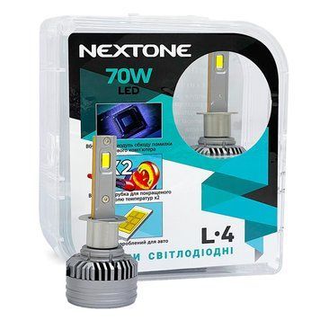 Автолампи світлодіодні Nextone LED L4 H1 70W 6000K 18000Lm 12V (2шт.) 108055 фото