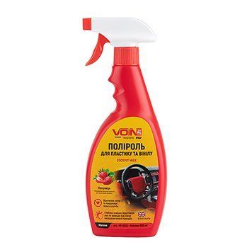 Полироль пластика и винила Voin Cockpit Milk VP-0535 (матовый эфект) Клубника 500ml 120196 фото