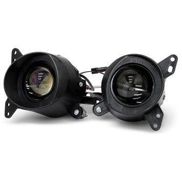 Противотуманные светодиодные фары Mitsubishi Lancer X (EVO X) Bi-Led линзы 90W W/W (к-т 2шт) 121537 фото