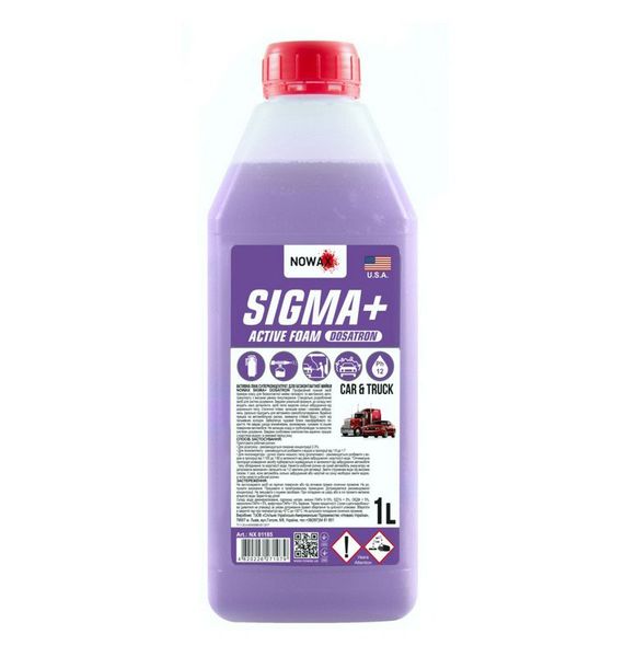 Шампунь NOWAX Sigma + Active Foam для безконтактного миття 1л (Концентрат) NX 01185 68252 фото