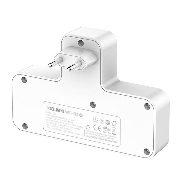 Сетевой фильтр с ночником Ldnio SC2311 LED Lamp 2500W 2Sockets 2USB 1Type-C QC-PD 3A 20W 107885 фото