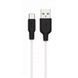 Кабель HOCO X21 USB - Type-C Silicone Plus 2.4A 2m Black - White 110942 фото 1