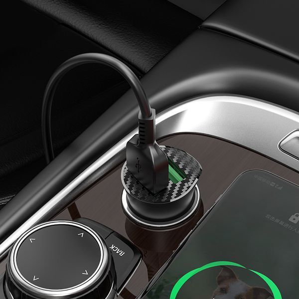 Автомобильное зарядное Hoco Z39 Farsighted dual port QC3.0 car charger 2USB, QC3.0, 3A 18W (735027) 105190 фото