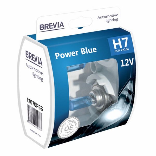 Автолампи Brevia H7 55w Power Blue 2шт 12070PBS 29818 фото