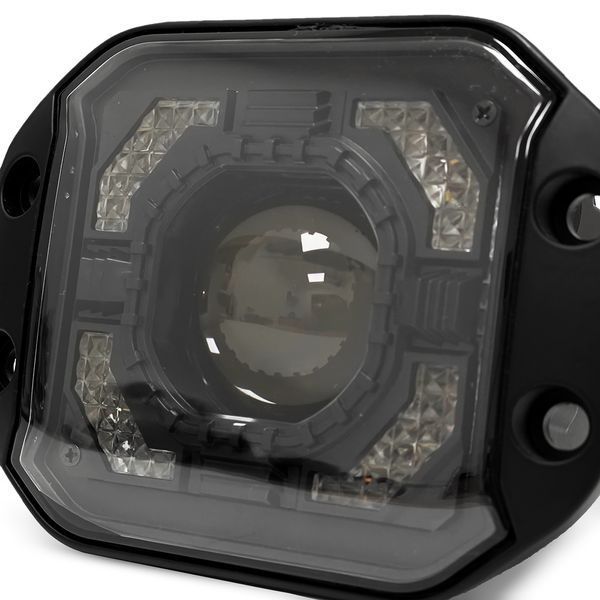 Фара диодная Лидер J 19 ближний свет + дальний свет + поворот-DRL 25W/32W (1шт) 122168 фото