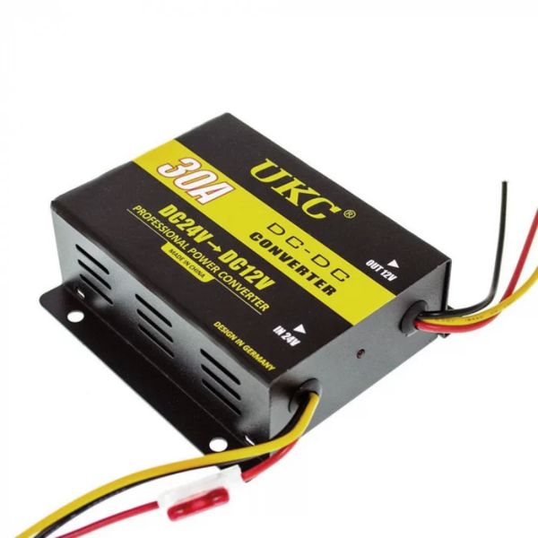 Преобразователь напряжения UKC 360W 24V-12V 30А DC/DC 108133 фото