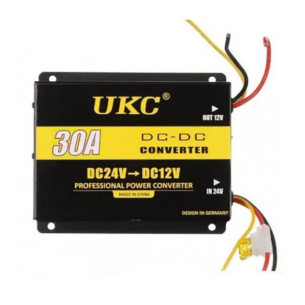 Преобразователь напряжения UKC 360W 24V-12V 30А DC/DC 108133 фото