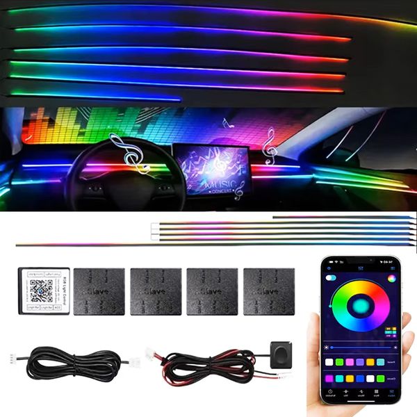 Подсветка салона CydLink Premium RGB Ambient light 6 в 1 12V Remote APP 111305 фото